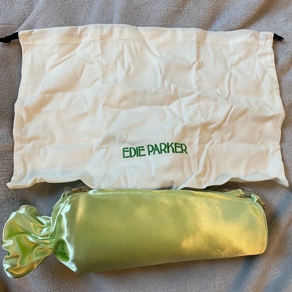 NEW Edie Parker Satin Shoulder Bag